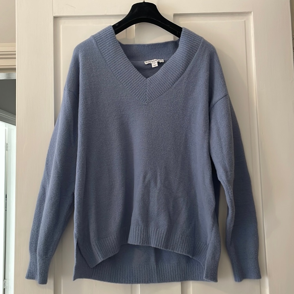 Blue VNeck Sweater